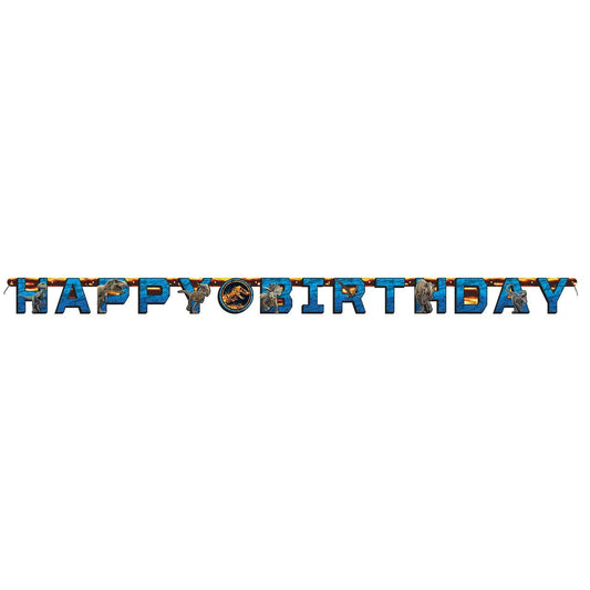 Jurassic World Jointed Birthday Banner