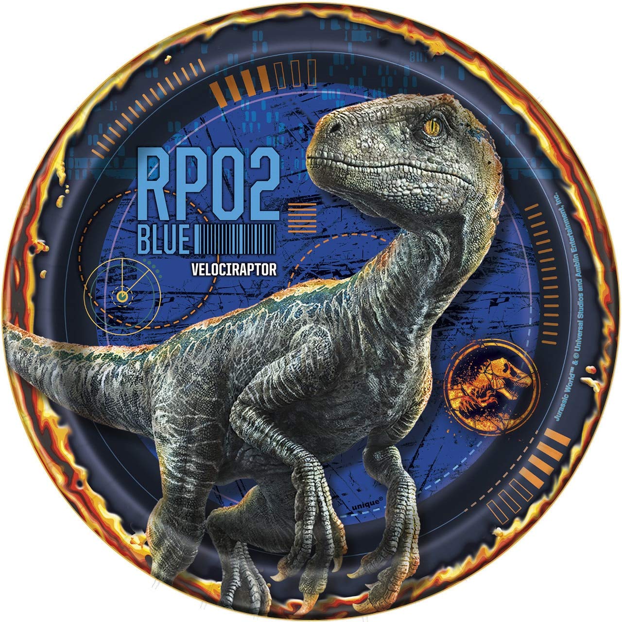 Jurassic World Dessert Plates