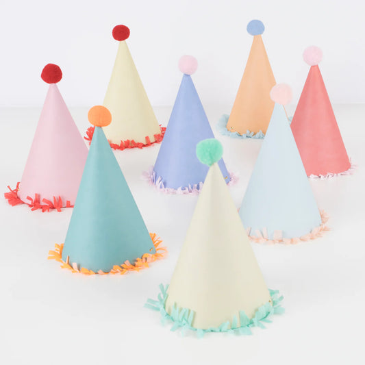 Large Party Hats (x8)