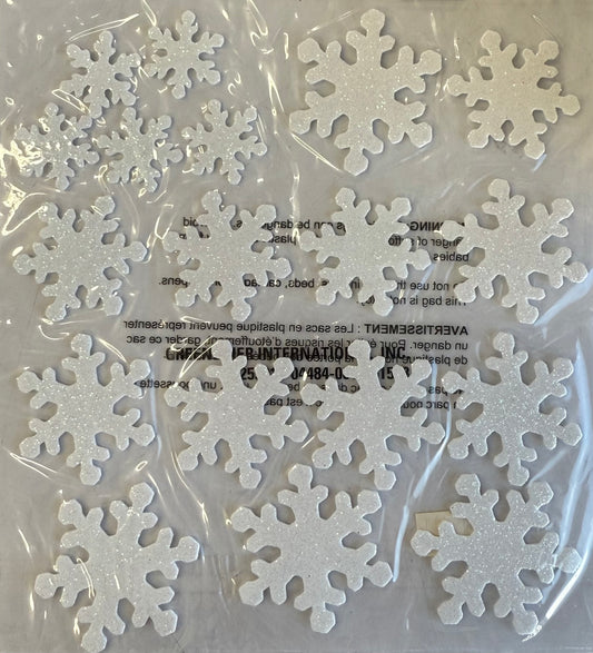Glitter Snowflakes Stickers
