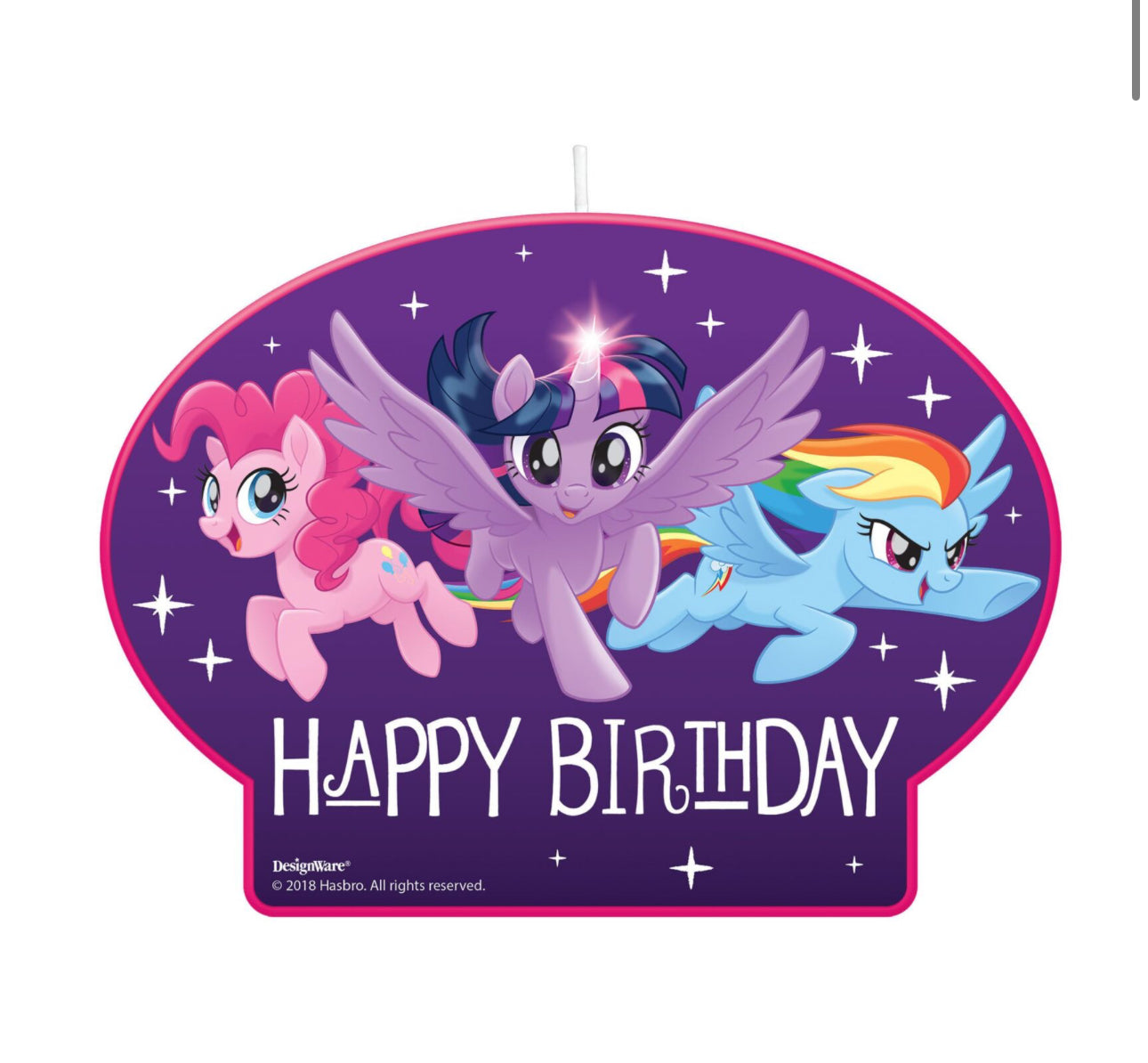 My Little Pony Friendship Adventures Birthday Candle