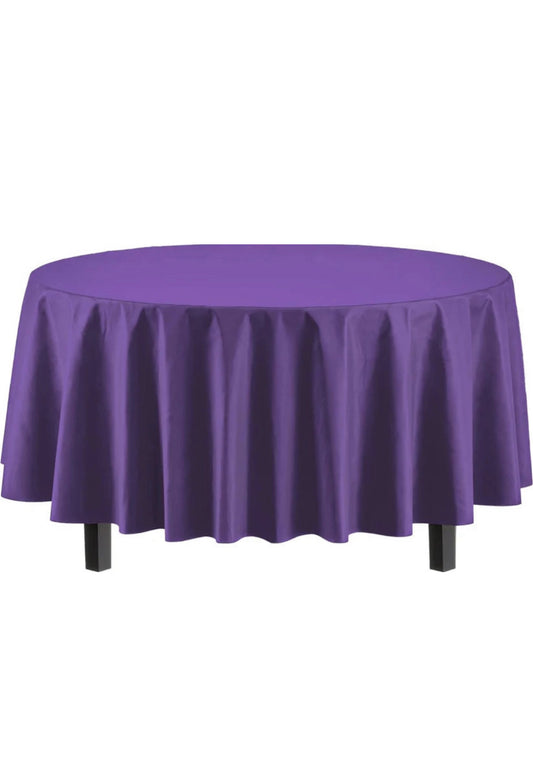 Round Purple Table Cover