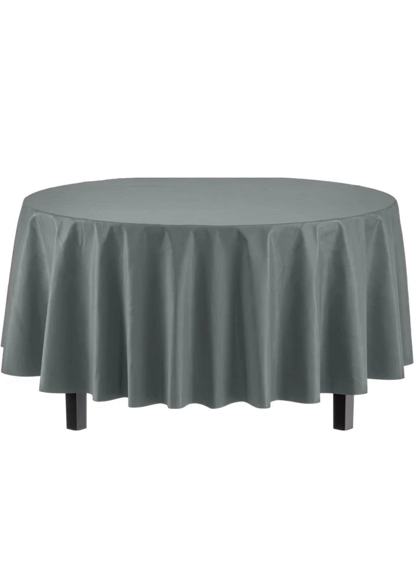 Round Silver Table Cover