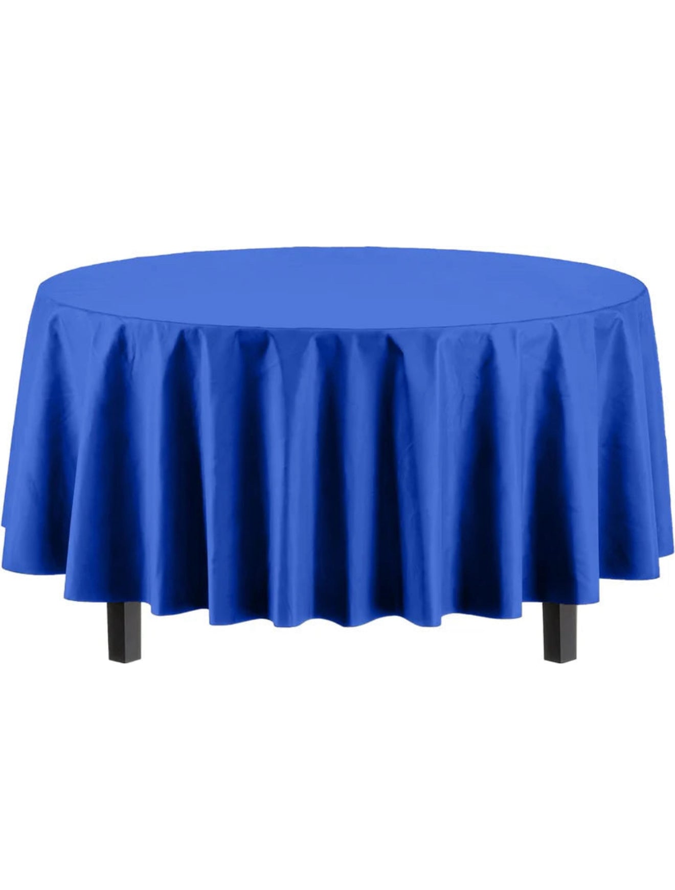 Round Dark Blue Table Cover