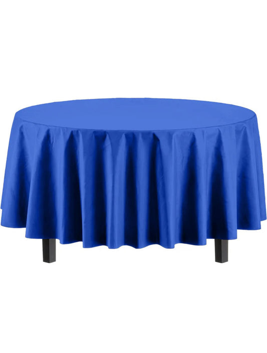 Round Dark Blue Table Cover
