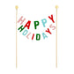 Happy Holidays Cake Topper