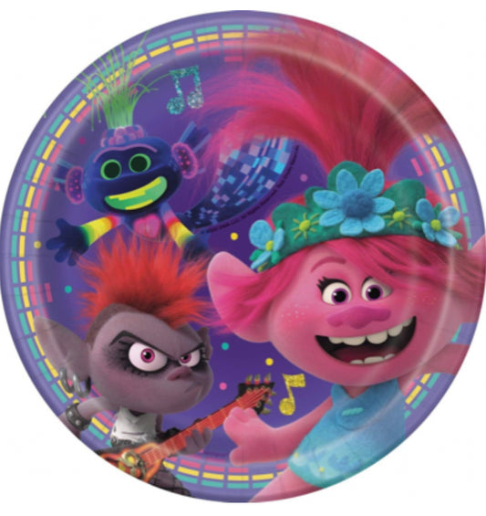 Trolls World Tour Dessert Plates