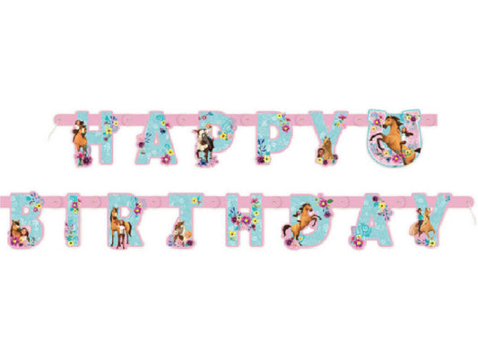 Spirit Riding Free Birthday Banner