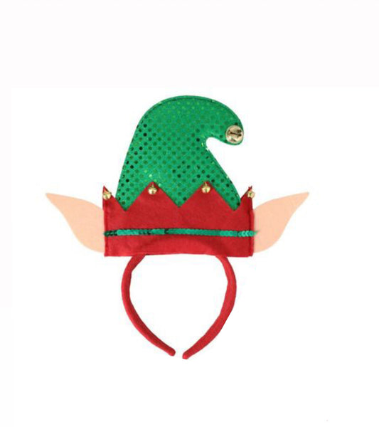 Christmas House Felt Elf Headband With Bells