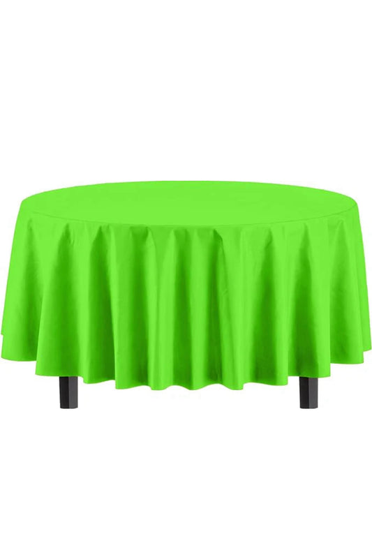 Round Lime Green Table Cover