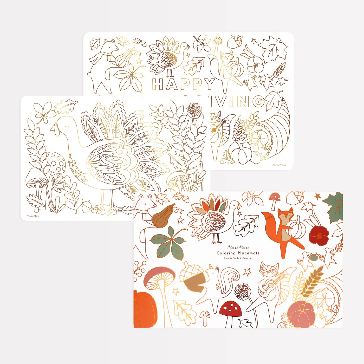Thanksgiving Coloring Placemats (x8)