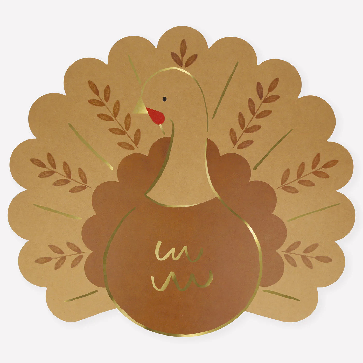Folk Paper Turkey Placemats