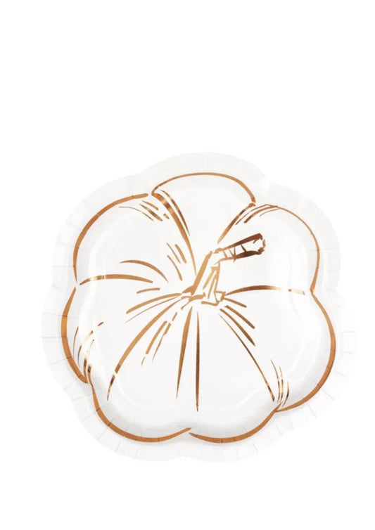 Elegant Pumpkin Shaped Plates