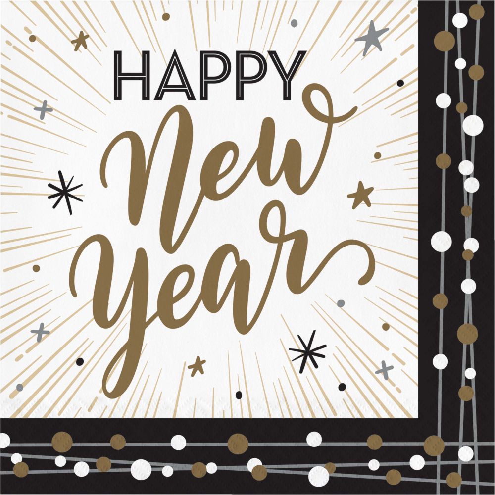 Happy New Year Luncheon Napkins