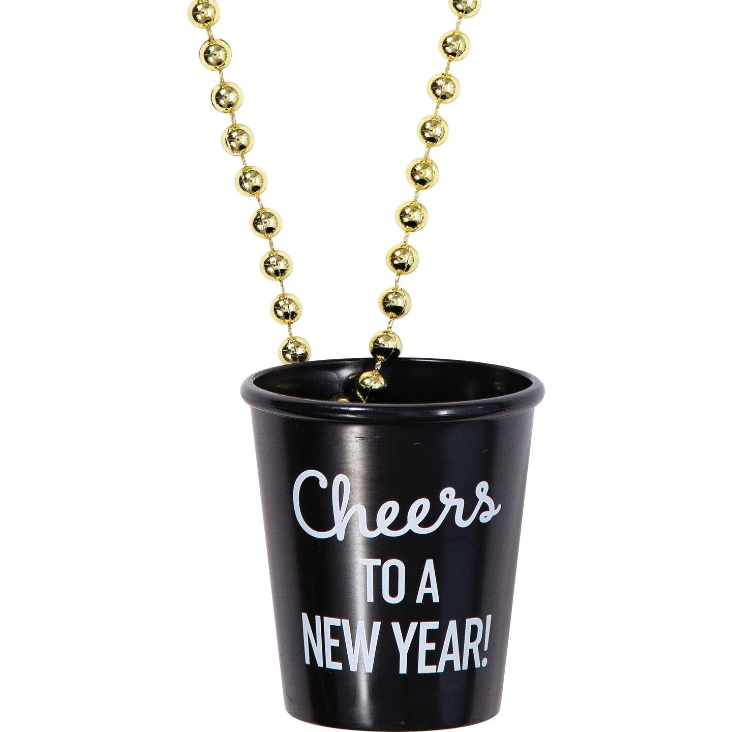 Cheers to a New Year Necklace w/ Shot Glass Favor