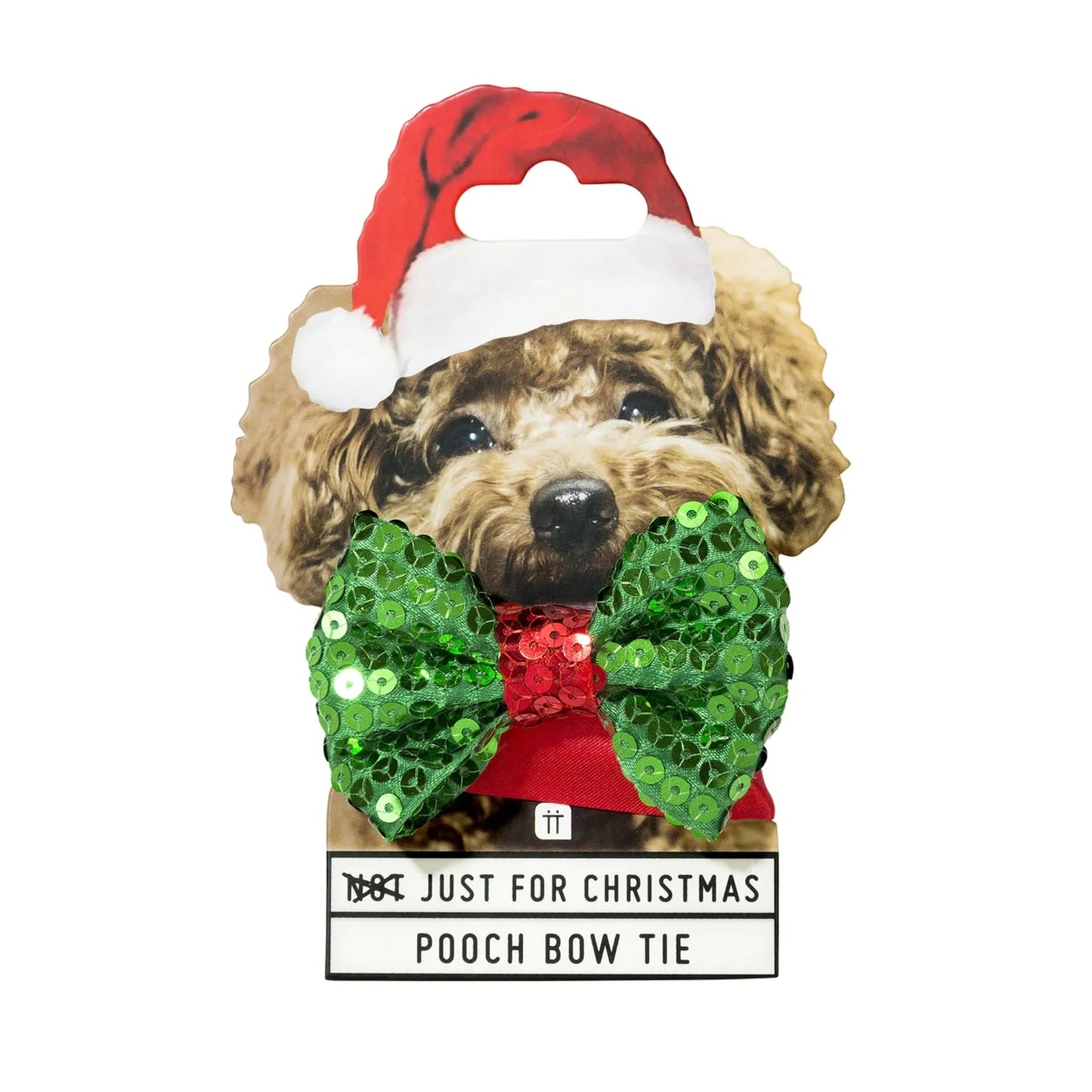 Christmas Sequined Dog Bow Tie
