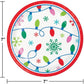 Holiday Christmas Light Dessert Plates