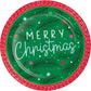 Holiday Frills Merry Christmas Dessert Plates