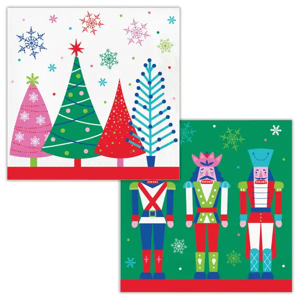 Joyful and Jolly Luncheon Napkins
