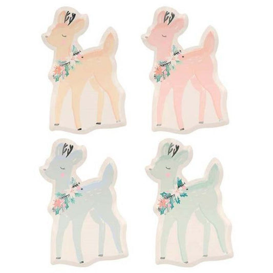 Pastel Deer Shaped Plates
