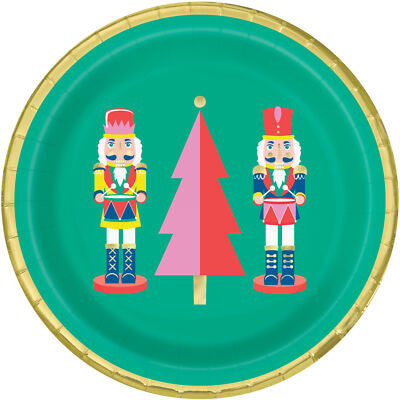 Vibrant Nutcracker Dessert Plates
