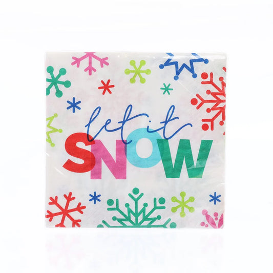 Let it Snow Beverage Napkins