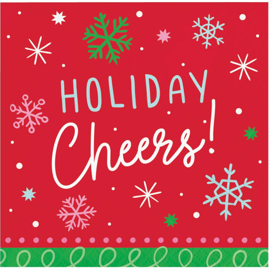 Holiday Cheers! Beverage Napkins
