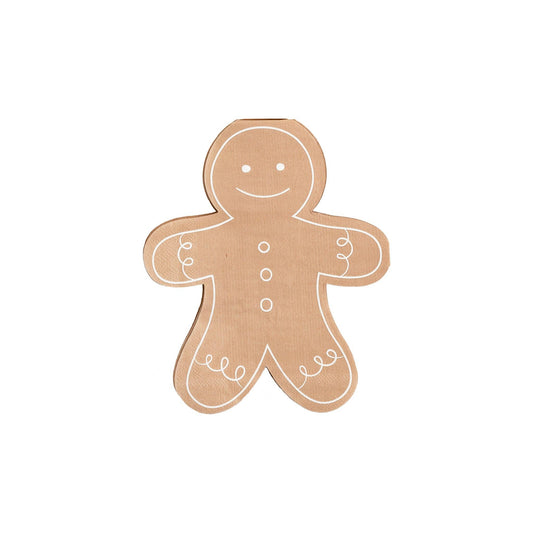 Gingerbread Man Shaped Napkins