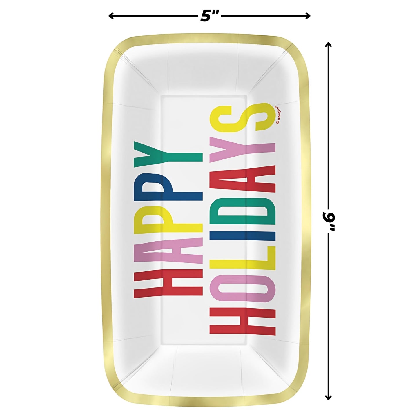 Happy Holidays Rectangular Plates