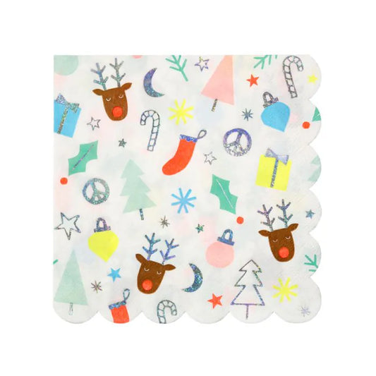 Festive Fun Luncheon Napkins (x16)