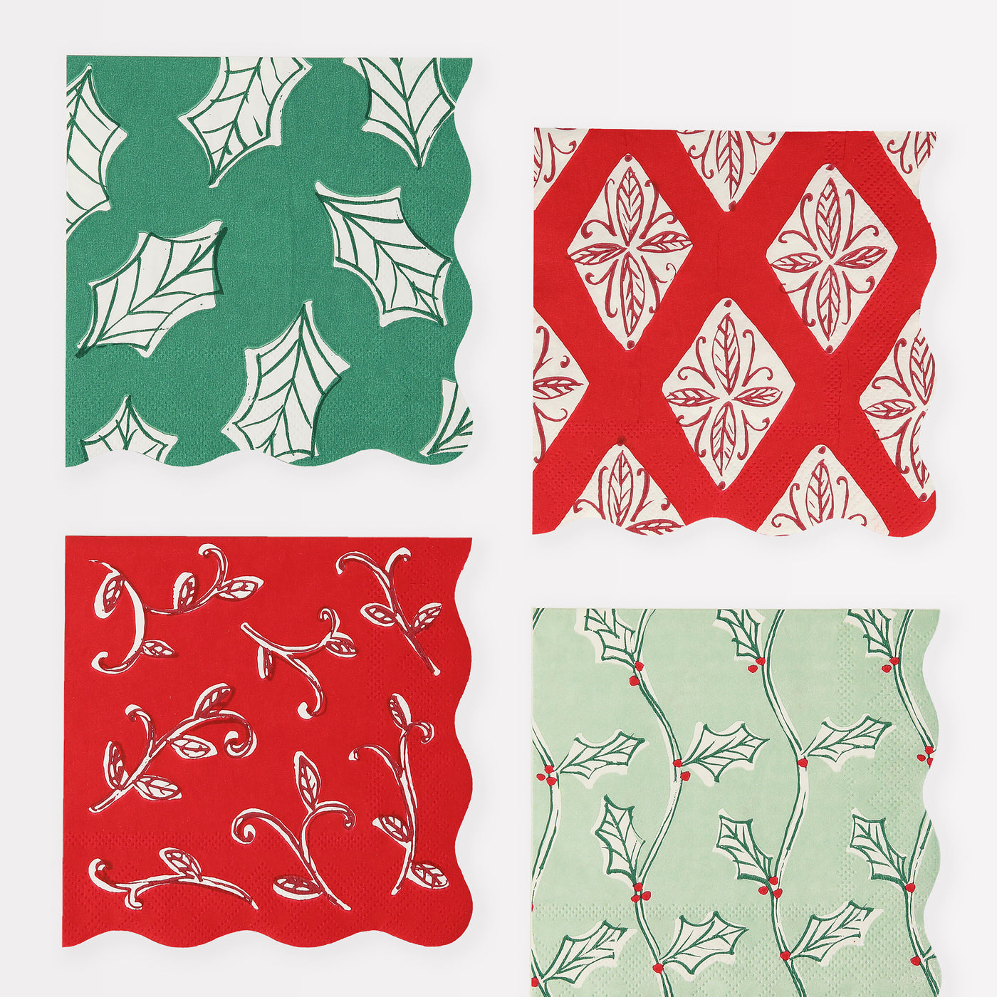 Block Print Small Napkins (x16)