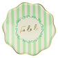 Christmas Striped Dinner Plates (x8)