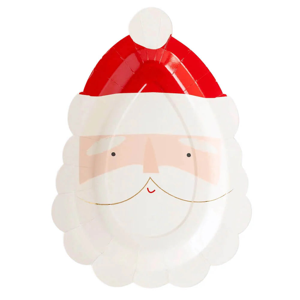Believe Santa Shaped Plates
