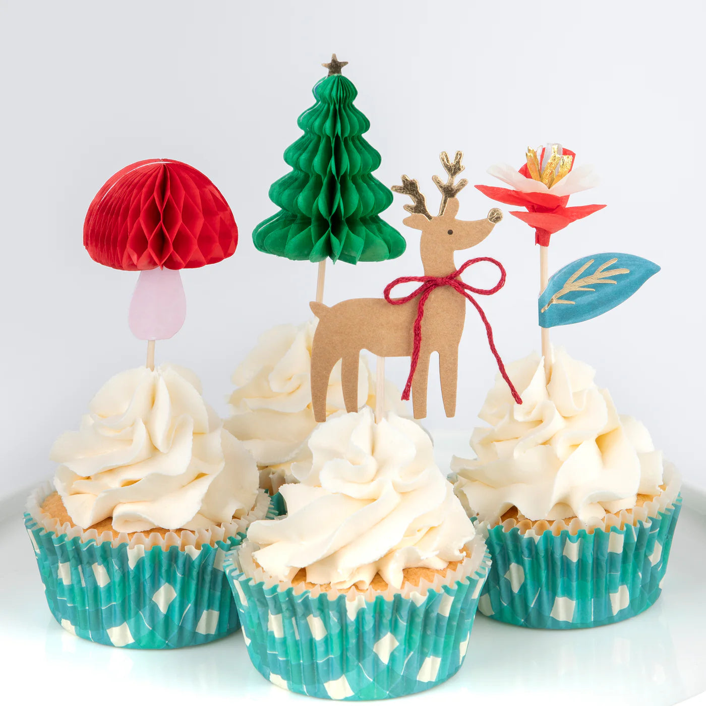Winter Woodland Cupcake Kit (x24 toppers)