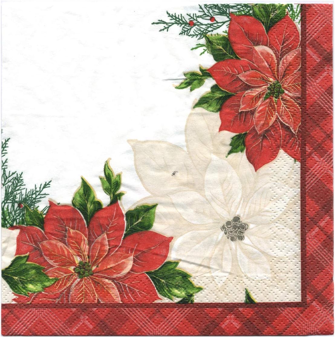 Christmas House Poinsettia Luncheon Napkins