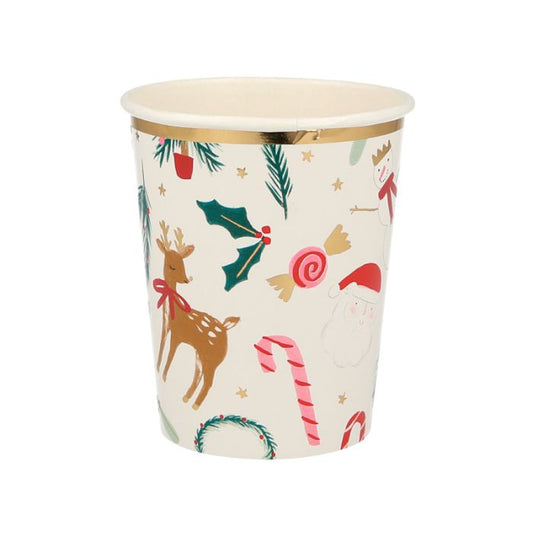 Festive Motif Cups (x8)