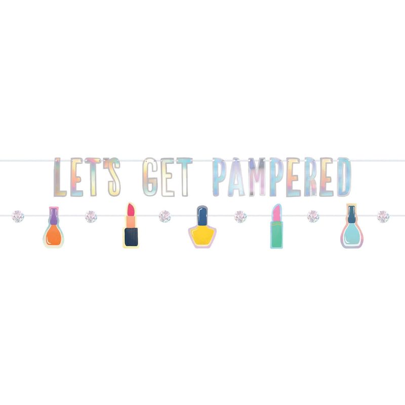 Spa Party “Lets Get Pampered” Banner
