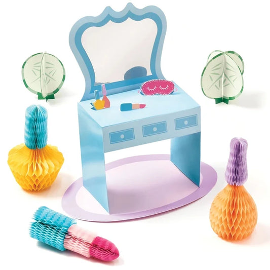 Spa Party Makeup Table Decorations