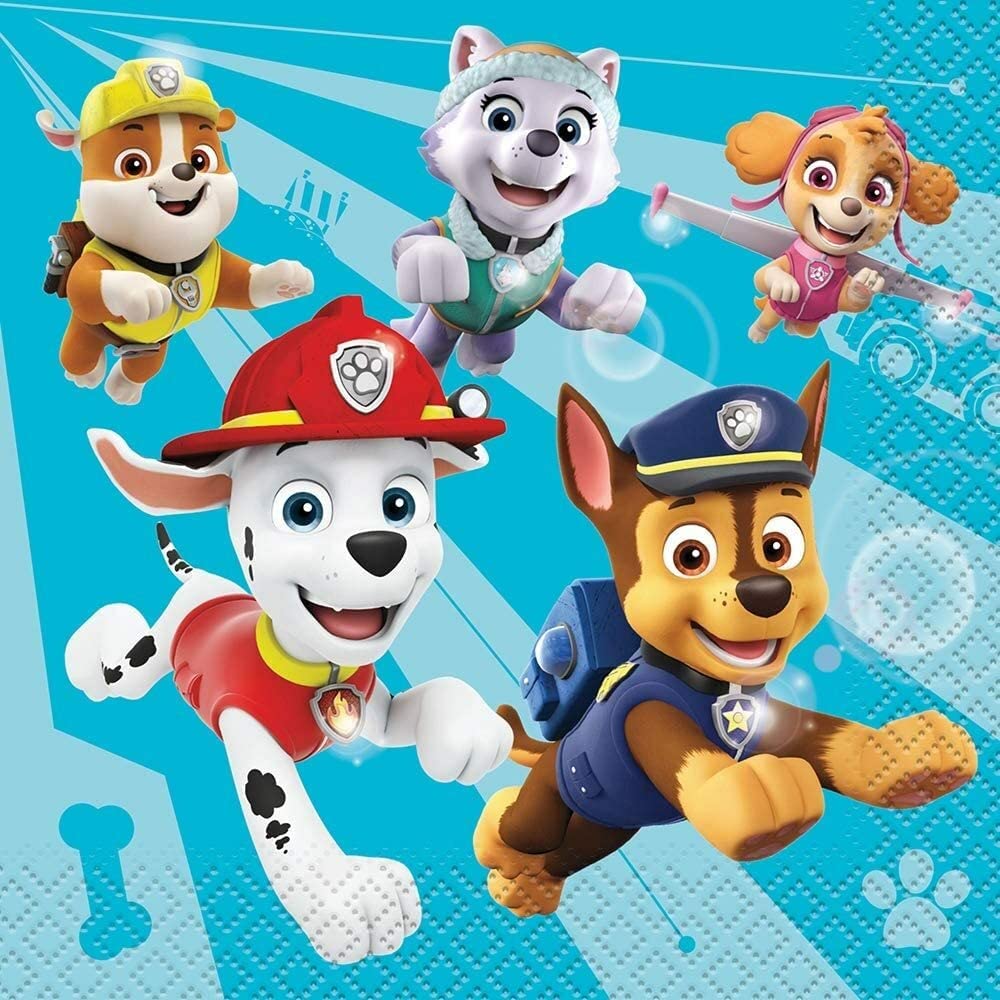 Paw Patrol Multicolor Beverage Napkins