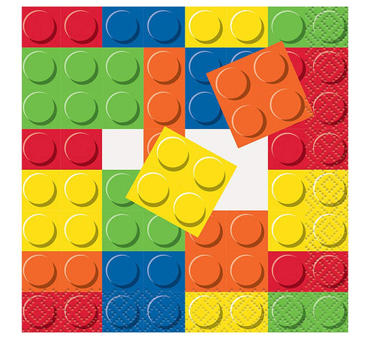 Lego/ Block Party Beverage Napkins
