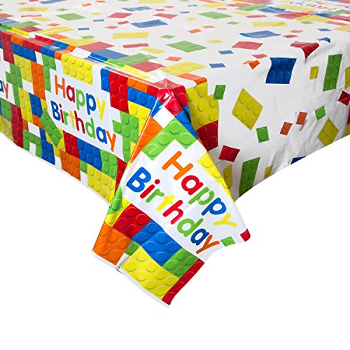 Lego/ Block Party Happy Birthday Plastic Cover