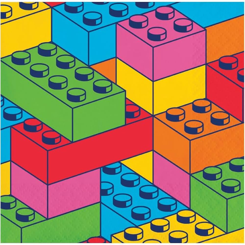 Lego/ Block Party Beverage Napkins