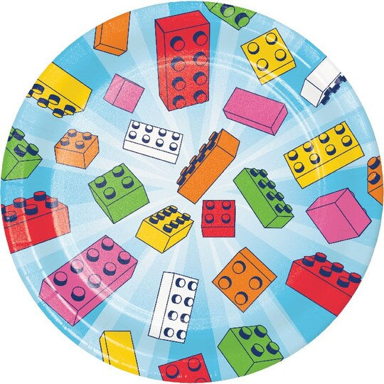 Lego/ Block Party Dessert Plates