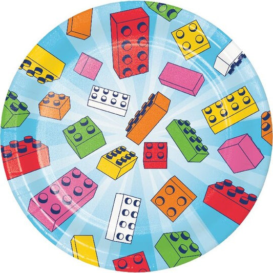 Lego/ Block Party Dessert Plates
