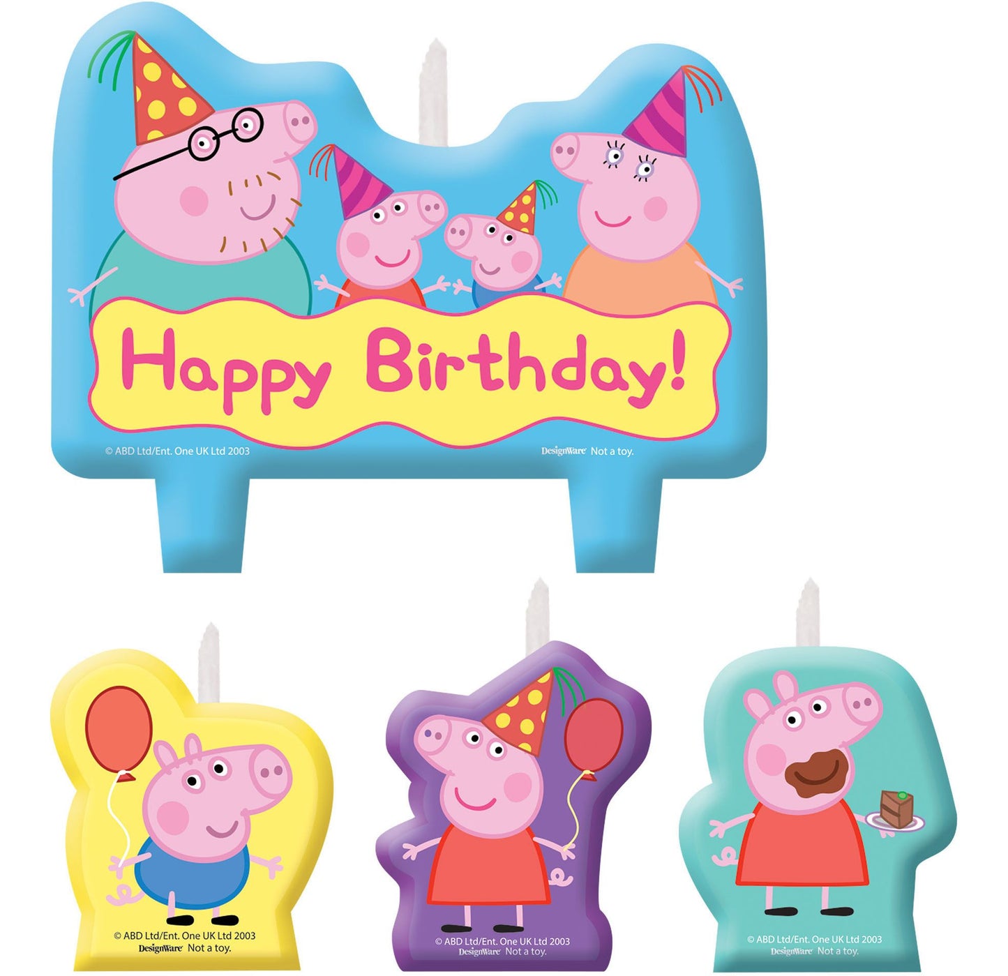 Peppa Pig Happy Birthday Candles Set