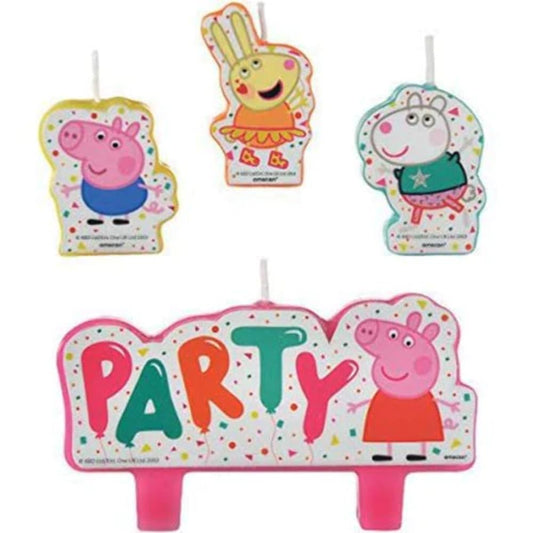 Peppa Pig Confetti Party Birthday Candles Set