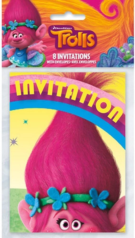 Trolls Invitation