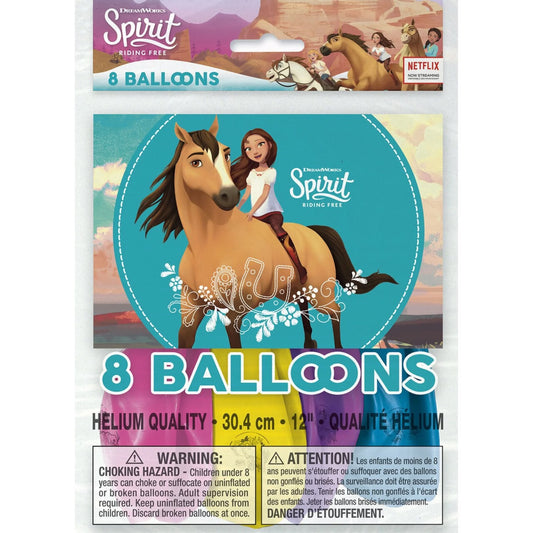 Spirit Riding Free 12” Latex Balloons