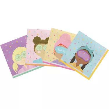 Spa Party Paper Beverage Napkins