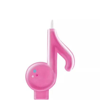 Glitter Internet Famous Music Note Birthday Candle